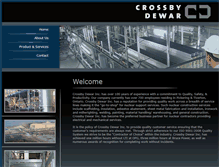 Tablet Screenshot of crossbydewar.com